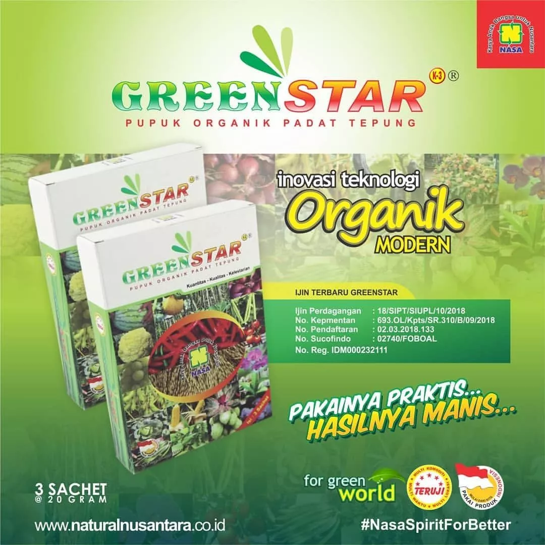 Greenstar Pupuk Organik Padat Tepung Nasa