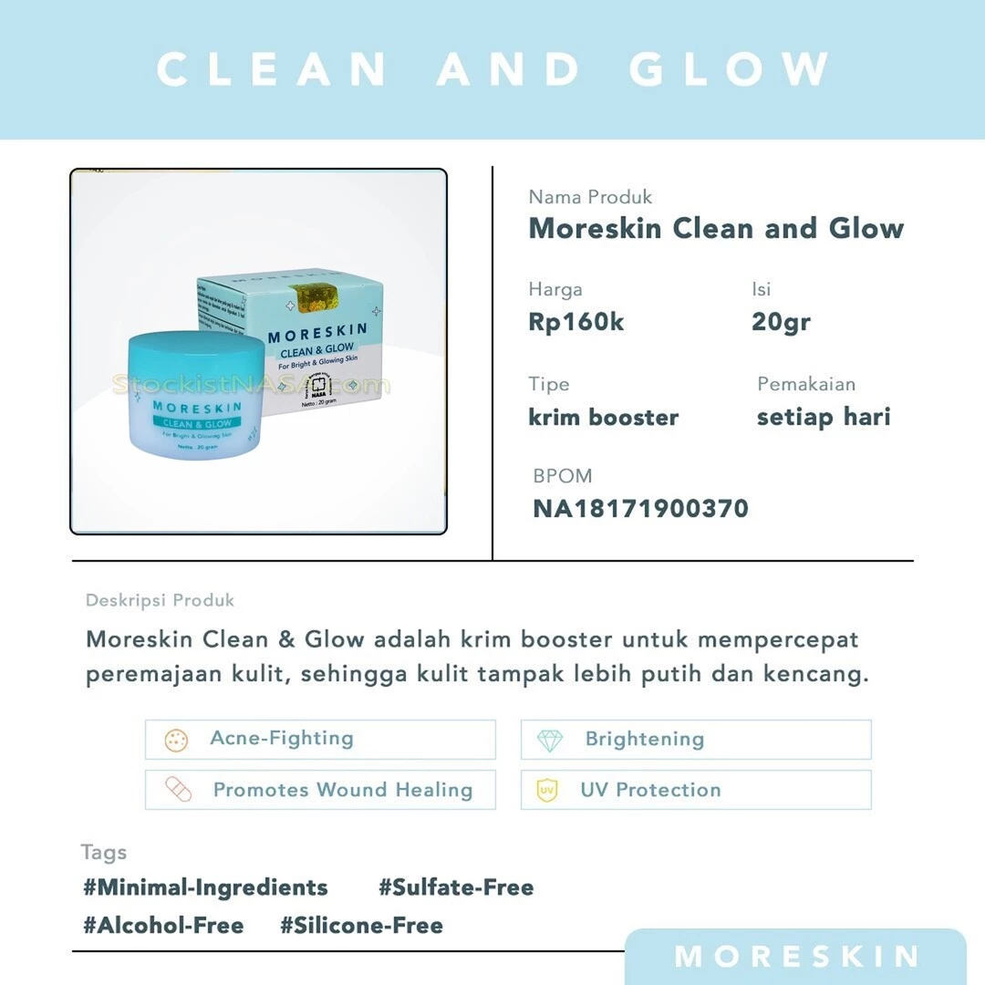 Info Moreskin Clean and Glow