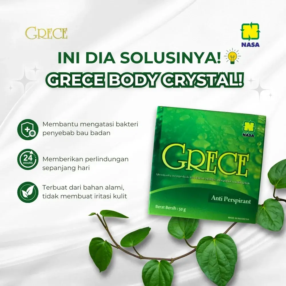 Keunggulan GRECE Body Crystal Nasa