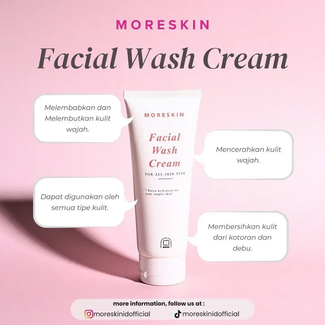 Manfaat Moreskin Facial Wash Cream