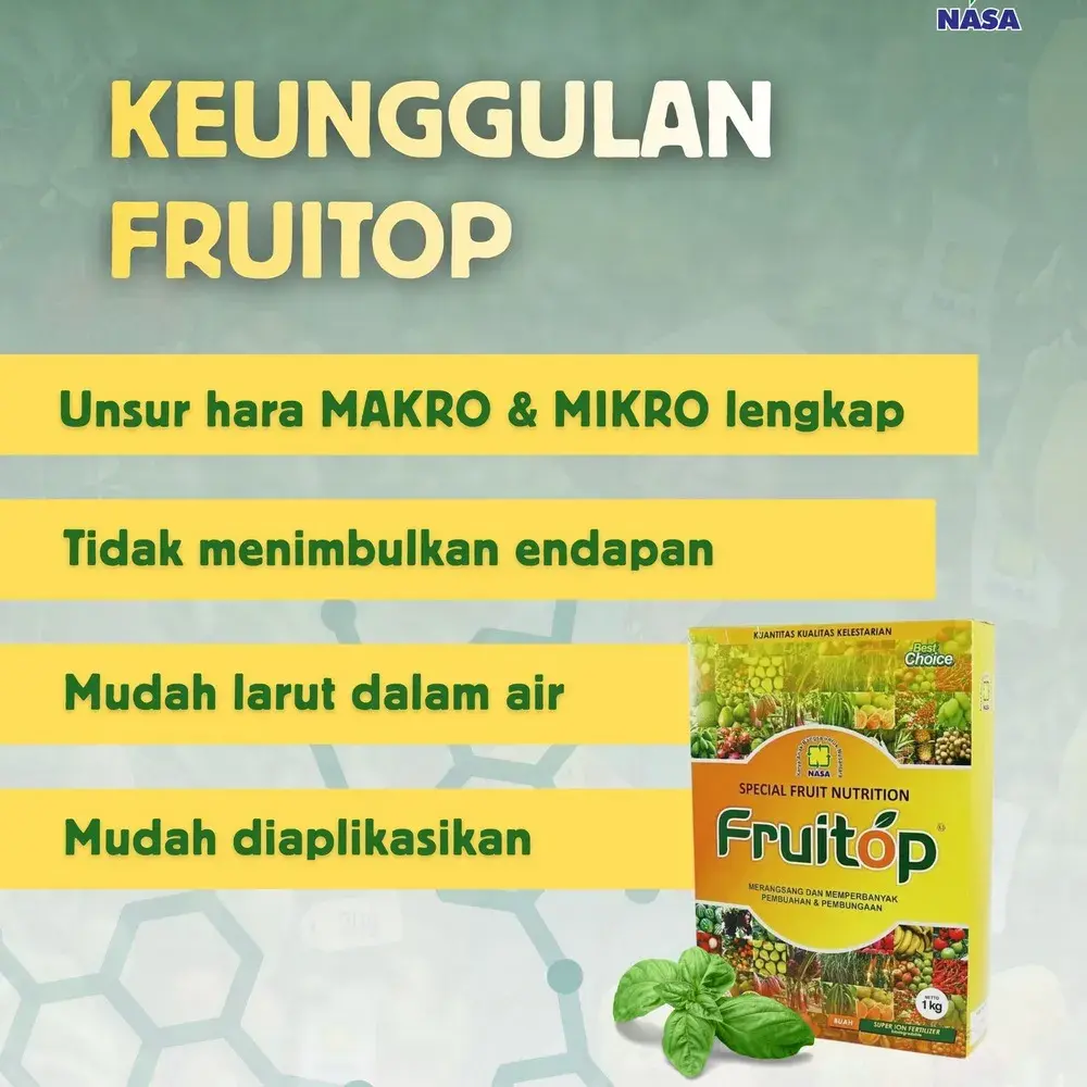Keunggulan FRUITOP Nutrisi Tanaman Buah