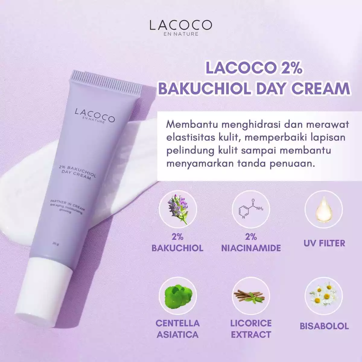 Fungsi Lacoco Bakuchiol Day Cream