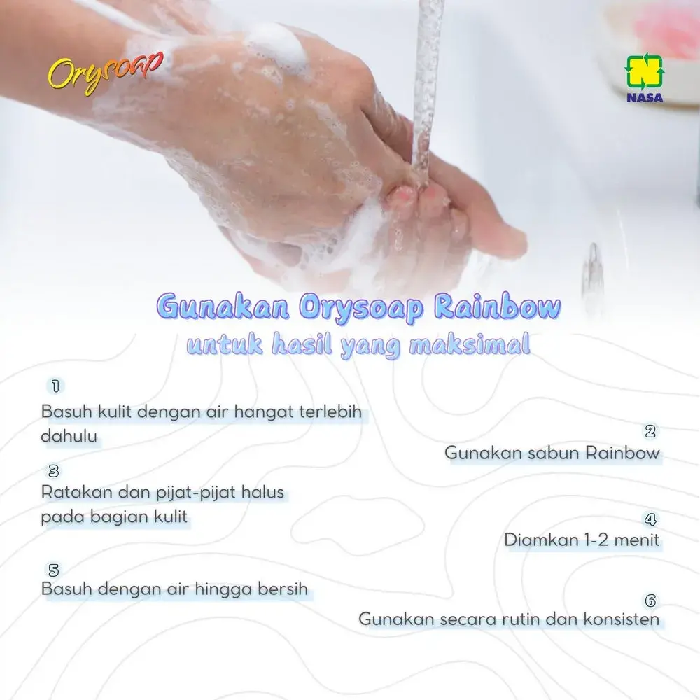 Cara Pakai Rainbow Soap Nasa