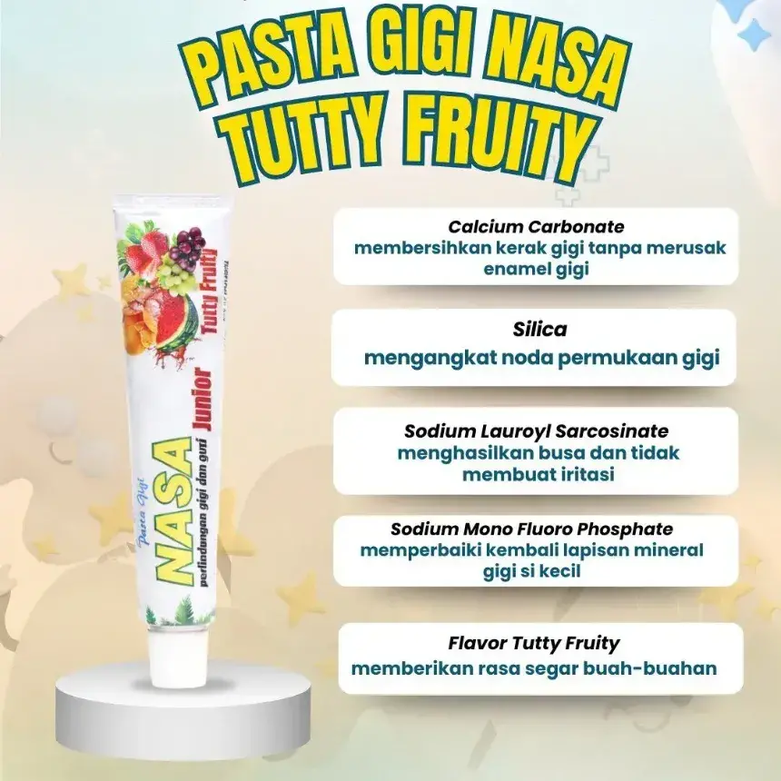 Kandungan Pasta Gigi Nasa Junior